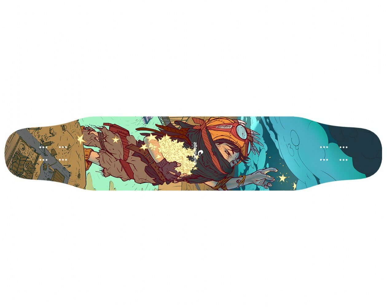 Big Bang Boards® Nebula Longboard – Drop Through Design – Adultes – Enfants  – Garçons