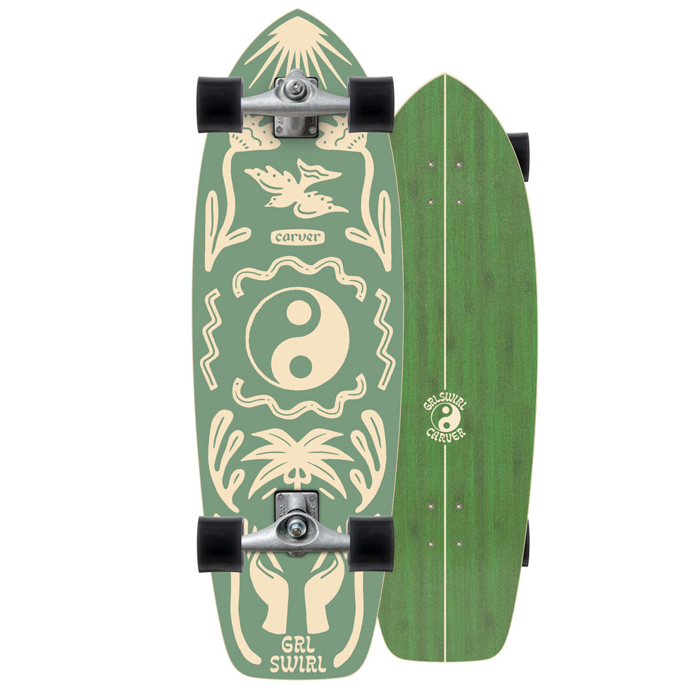 CARVER Surfskate GRLSWIRL Yang Yin 31" CX